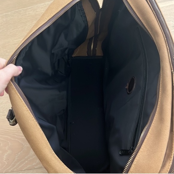 Land Rover Range Car Messenger Shoulder Duffle Bag Leather Travel Briefcase - Picture 5 of 12